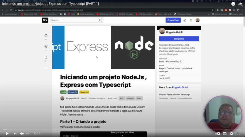 NodeJs 项目启动, Express com Typescript
