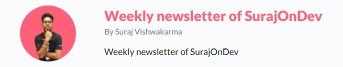 SurajOnDev 的每周简讯