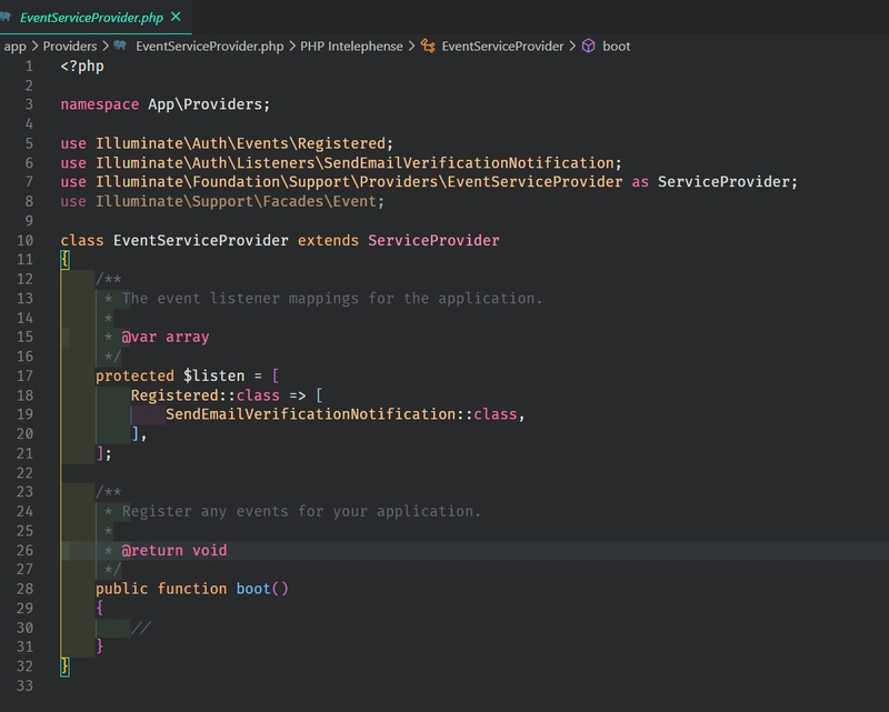 EventServiceProvider.php