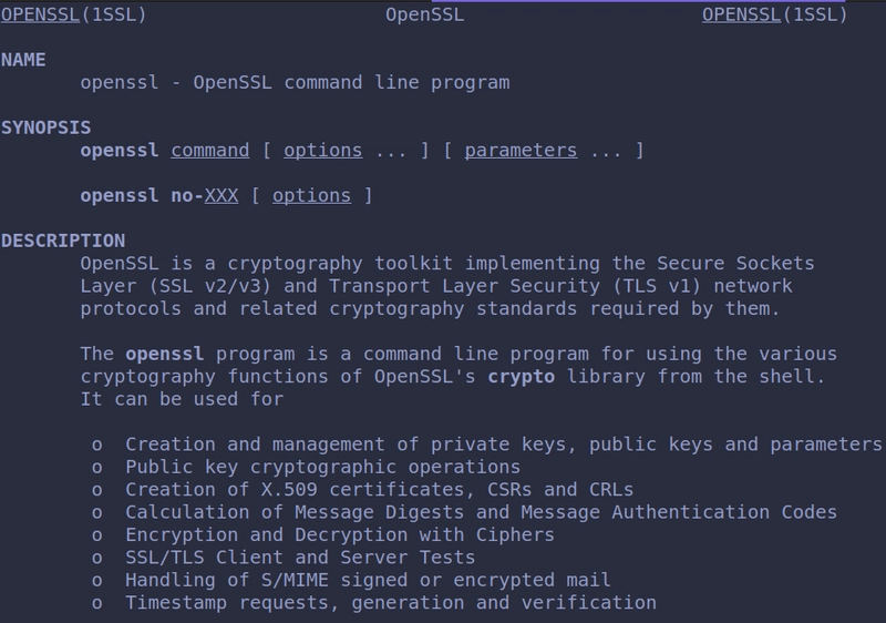 OpenSSL 手册