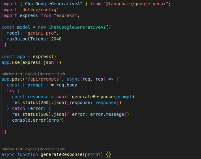 一个简单的 Node.js API