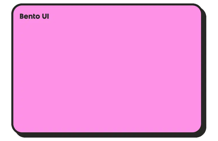 Bento UI 动画 UI 组件库