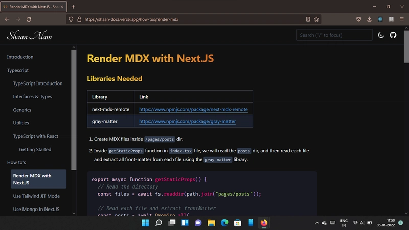 Nextra Nextjs