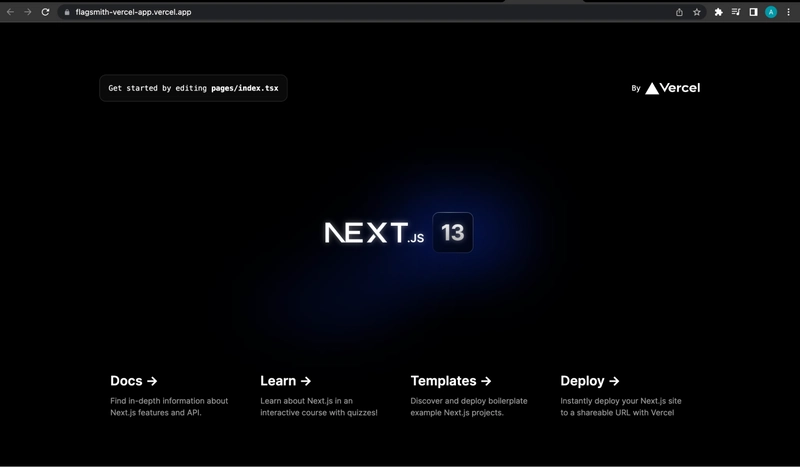NextJS 起始页