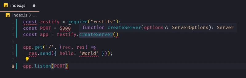 ESLint 在 index.js 中的错误