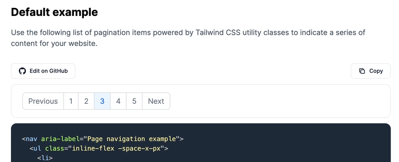 Tailwind CSS 分页