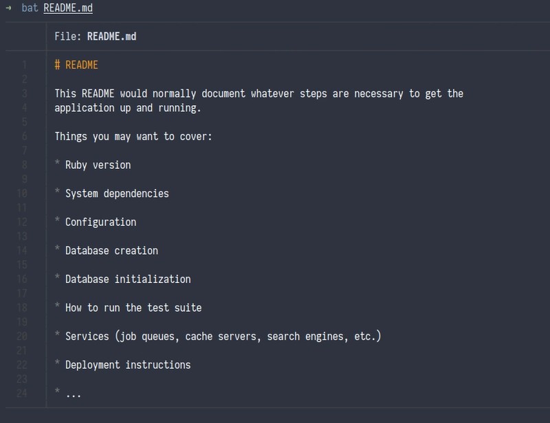 显示 Markdown 文件的 bat