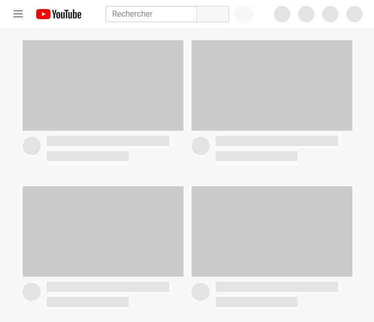 Youtube骨架加载视图