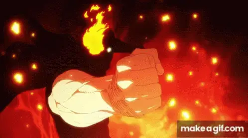 炎炎烈火攻击 GIF - 炎炎烈火攻击 力量释放 - Discover & Share GIFs