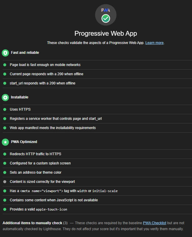 在静态网站中实现渐进式 Web 应用程序 (PWA)