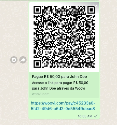WhatsApp 中 OG 标签的示例