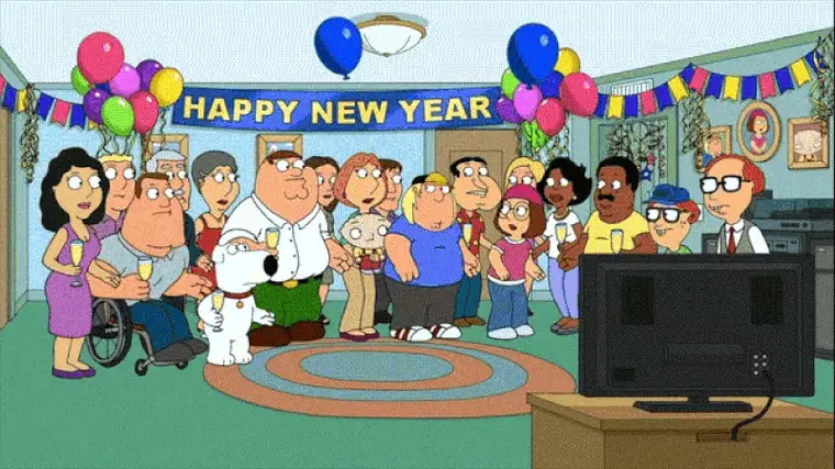 恶搞之家新年 GIF