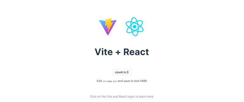 基于 Vite 的 React 应用的起始页