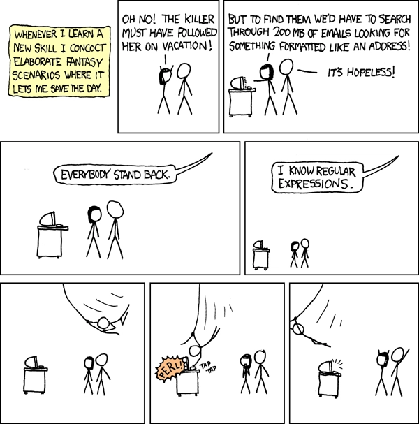 xkcd 正则表达式漫画