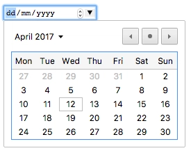 日期选择器 Chrome