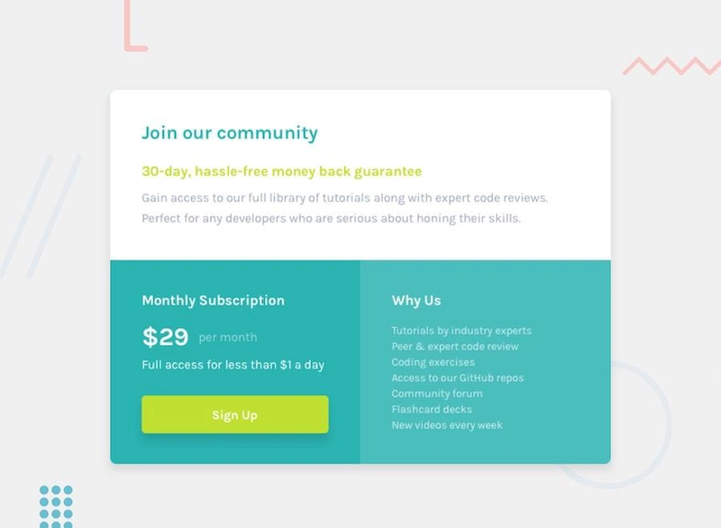单一价格电网组件挑战赛的设计预览