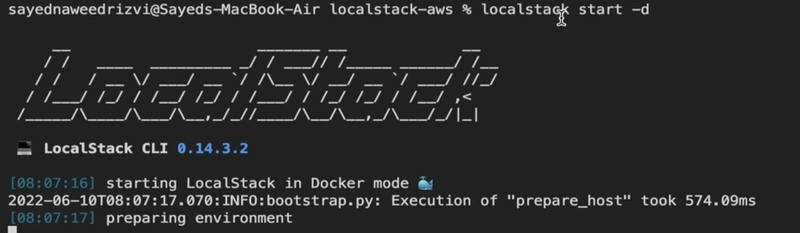 localstack 启动