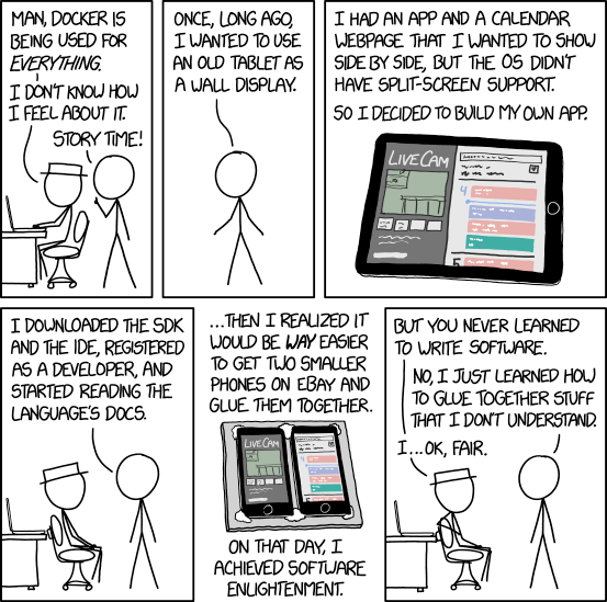 图片说明：xkcd 漫画 1988。文字记录可在 https://www.explainxkcd.com/wiki/index.php/1988:_Containers 找到