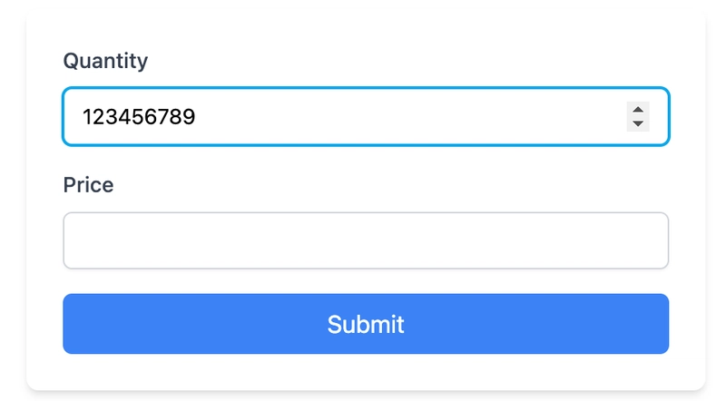 默认数字输入框,带方向键。