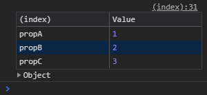 DevTool 对象表日志