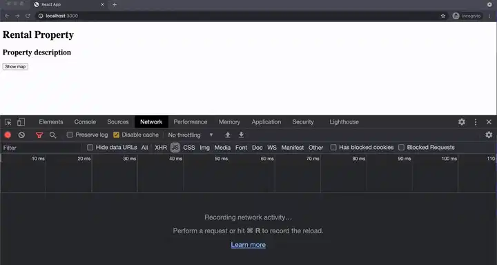 使用 React lazy 进行基于组件的代码拆分
