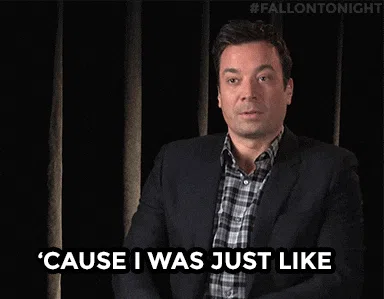 吉米·法伦 (Jimmy Fallon) 做着疯狂奔跑的手势