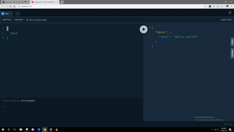 graphql 游乐场
