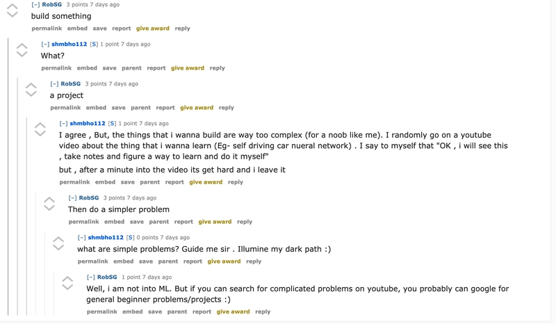 Reddit 用户询问如何构建项目