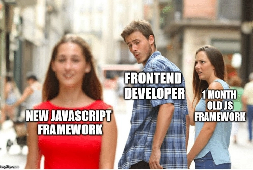 前端开发人员正在研究新的 JavaScript 框架