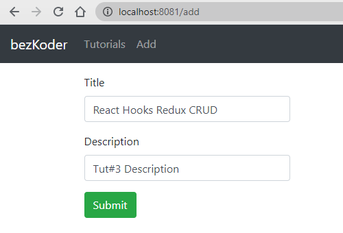 react-hooks-redux-crud-示例-创建教程
