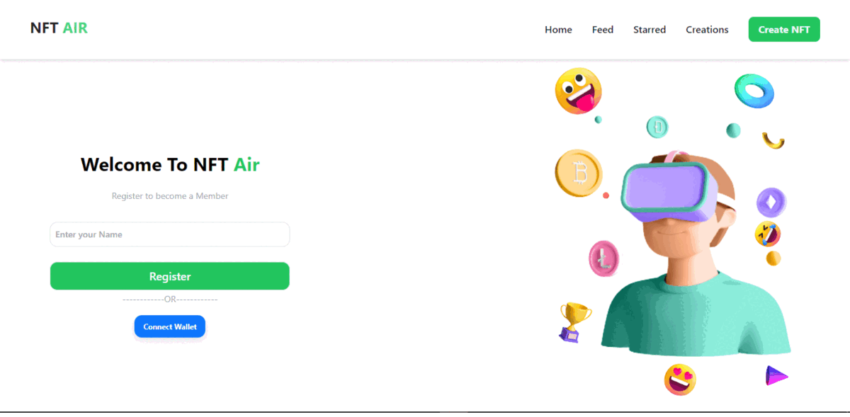 Nft Air 网站预览