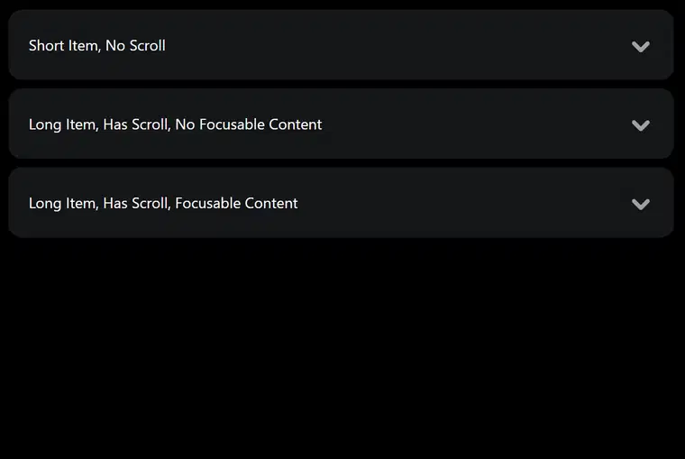 GIF 显示滚动条在部分展开时暂时出现，并在部分完全展开后消失