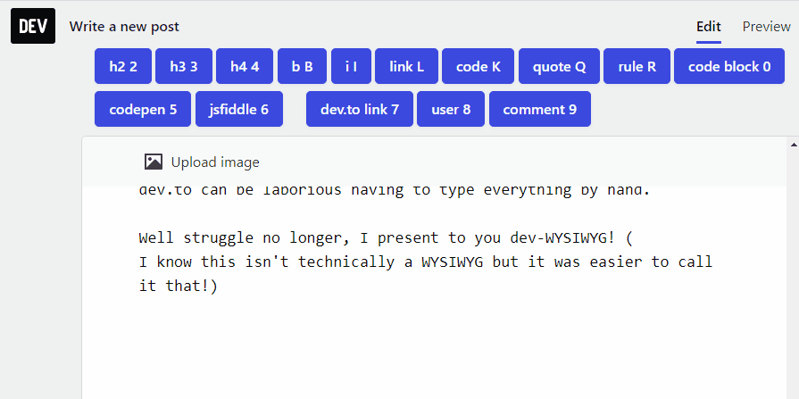使用所见即所得添加粗体文本