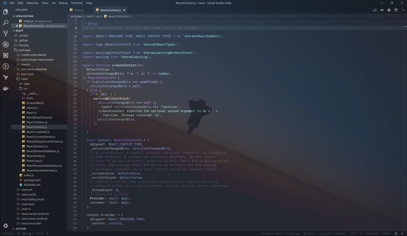 透明的 VS Code 窗口