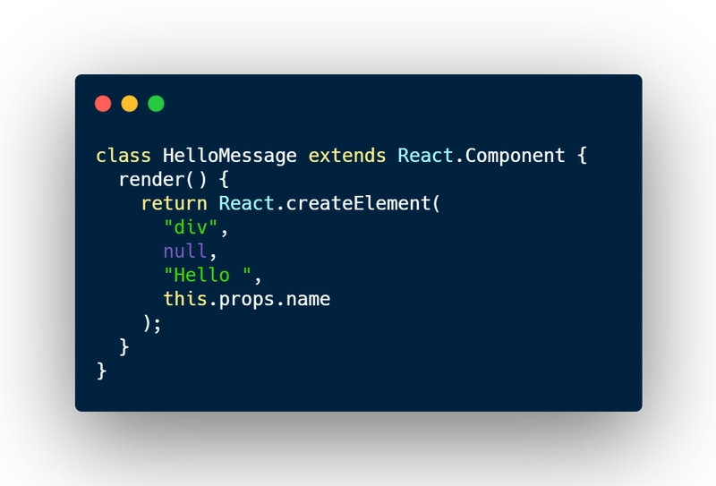 没有 jsx 的 React 组件，只有 javascript