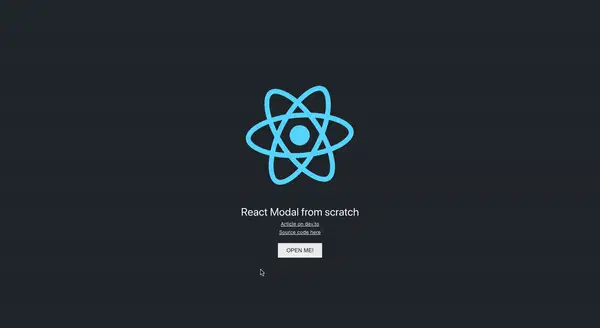 React Modal 演示