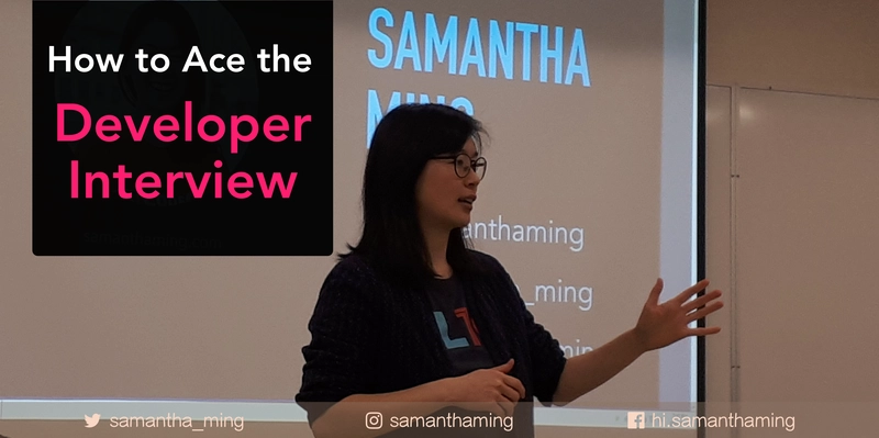 Samantha Ming 为学生开发者做演讲