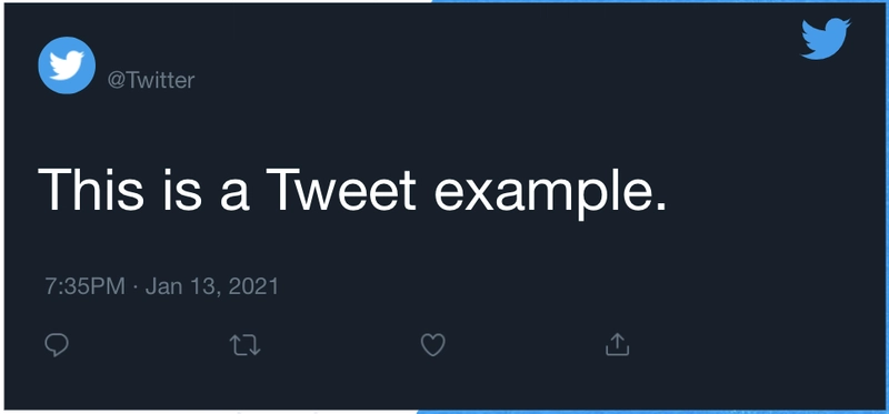 Twitter 上的一条推文