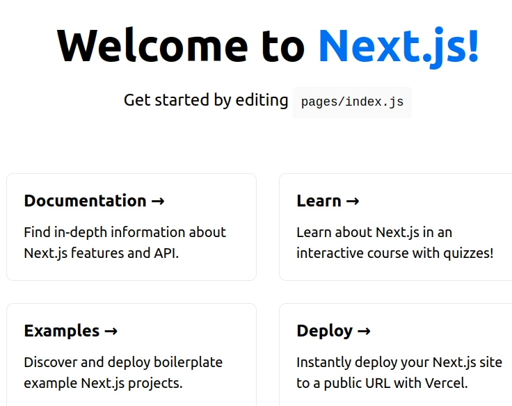 Next.js 主页