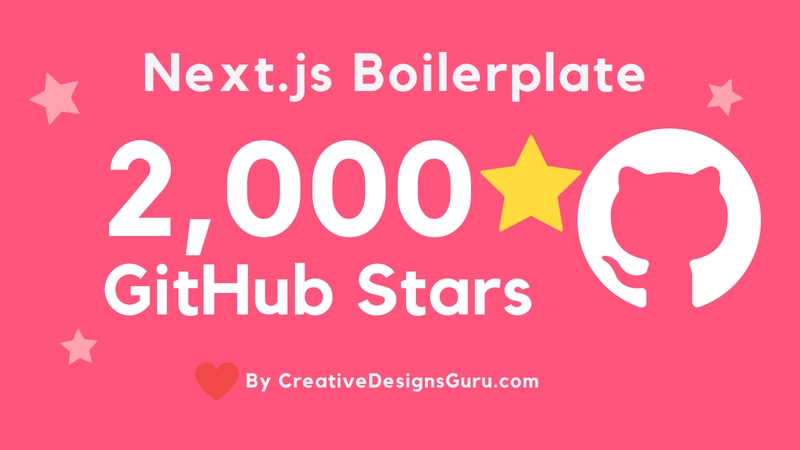 Next.js 样板 Github Stars
