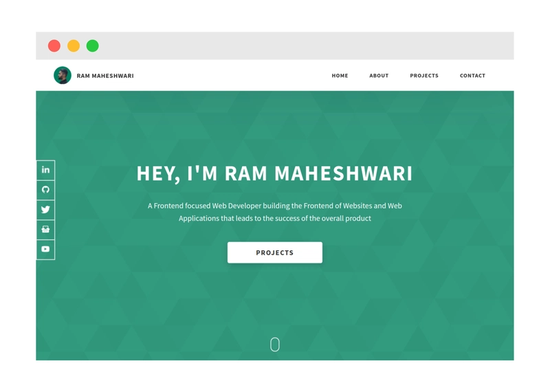 Ram Maheshwari 作品集网站预览