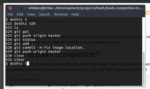 Bash 补全图像