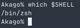标准 zsh