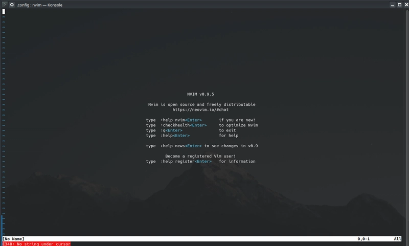 基础 Neovim