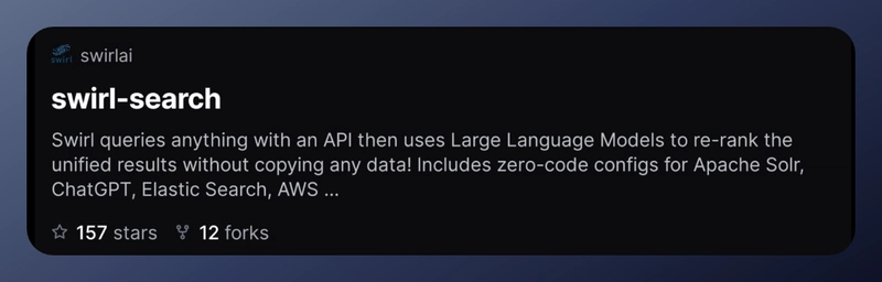 GitHub 上的 Swirl 搜索