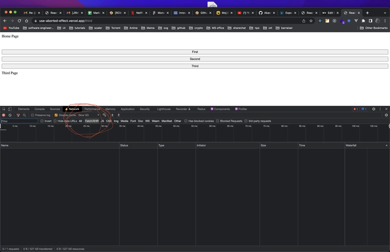 Chrome 网络标签页 slow3G