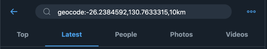 Alt Twitter 地理位置搜索