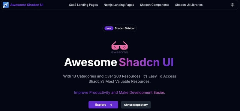 Shadcn UI 太棒了