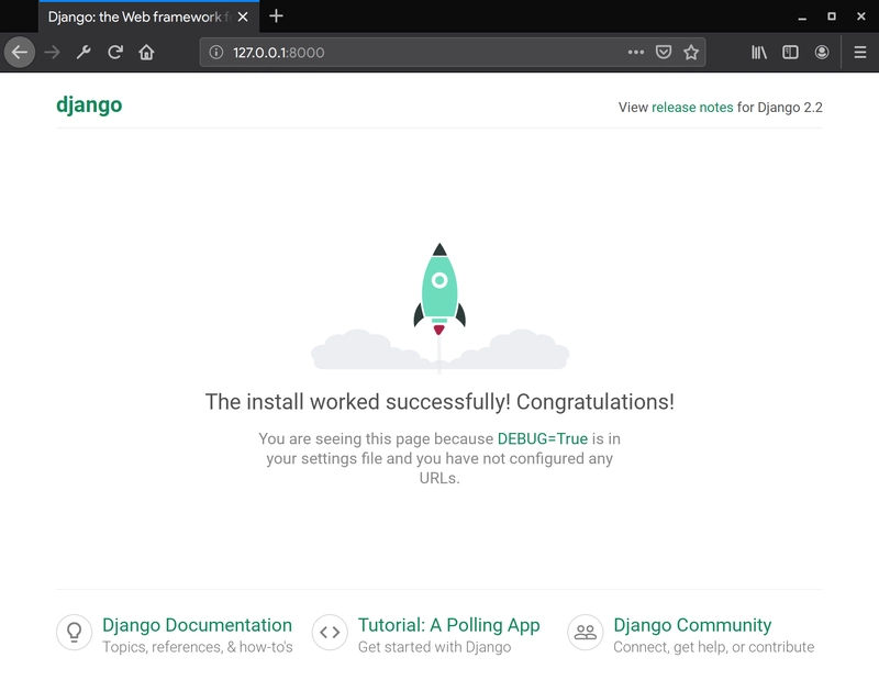 Django 开发服务器默认页面
