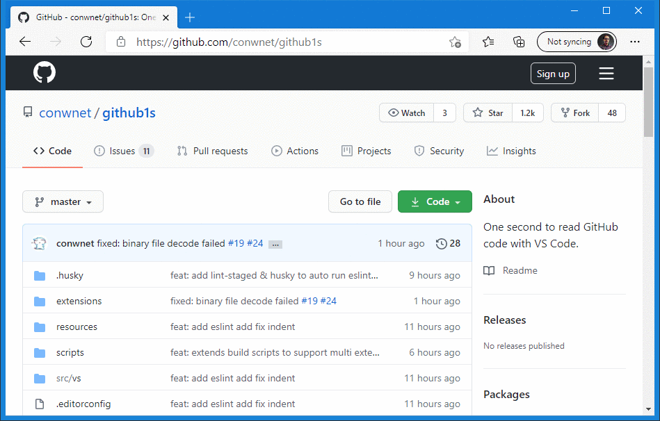 GitHub1s